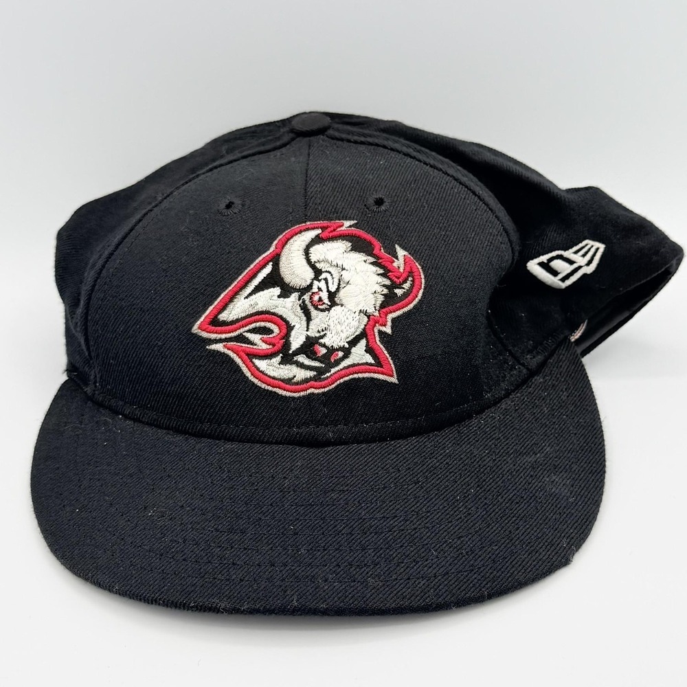 Buffalo Sabres Hat Mens 7 5/8 Black NHL Hockey New Era 59FIFTY Fitted USA